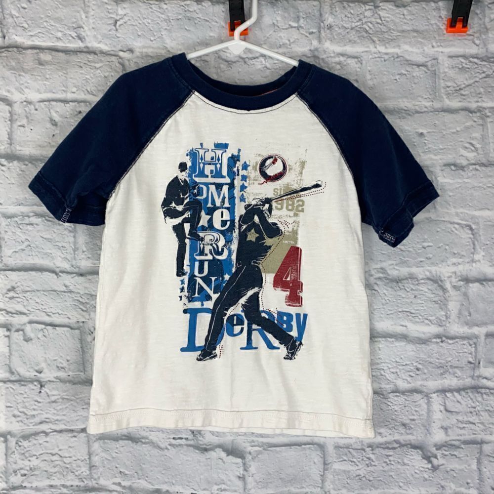 Sonoma graphic print baseball shirt little boys sz 5/6